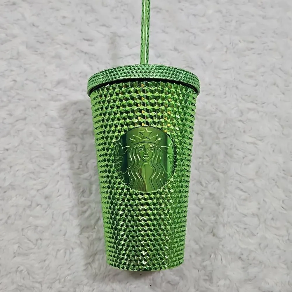 Starbucks 2023 Green Studded Holiday Christmas Tumbler 16 oz Grande